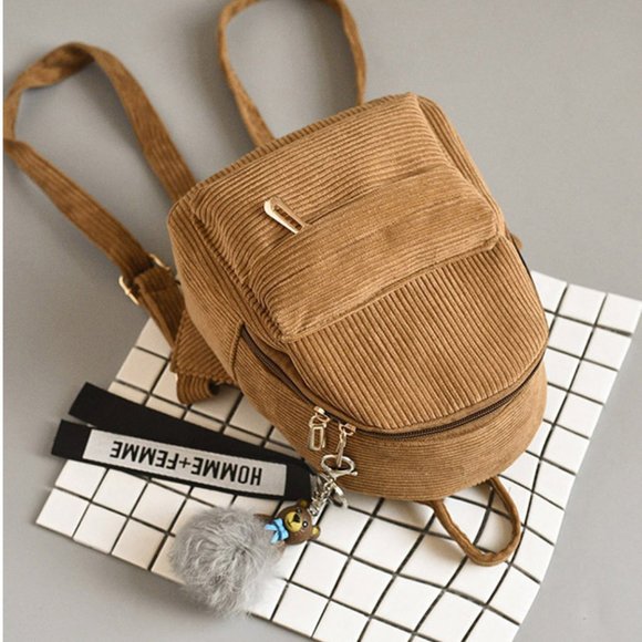 FEMALE MINI YELLOW/BEIGE BACKPACK - Picture 7 of 15